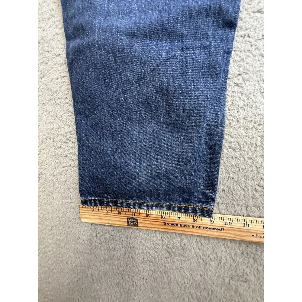 Levis 505 Jeans Mens Size 38 X 34 Blue Straight Leg‎ Dark Wash Classic Denim